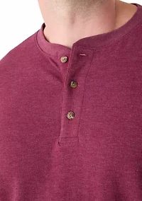 Big & Tall Long Sleeve Thermal Henley Shirt