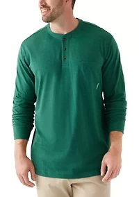 Big & Tall Long Sleeve Jersey Henley
