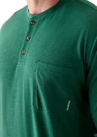 Big & Tall Long Sleeve Jersey Henley