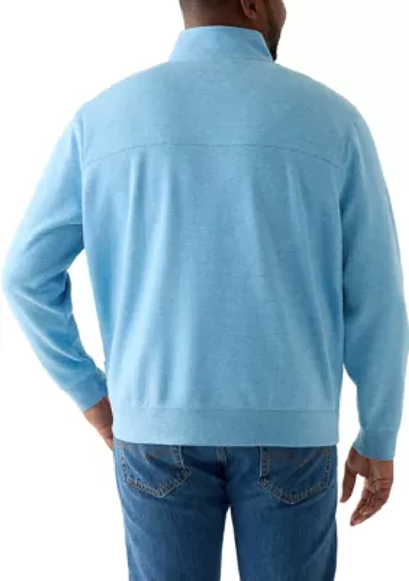 Big & Tall Fleece Quarter Zip Pullover