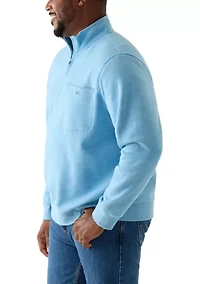 Big & Tall Fleece Quarter Zip Pullover
