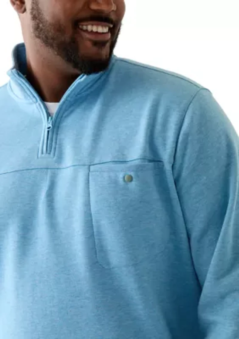 Big & Tall Fleece Quarter Zip Pullover