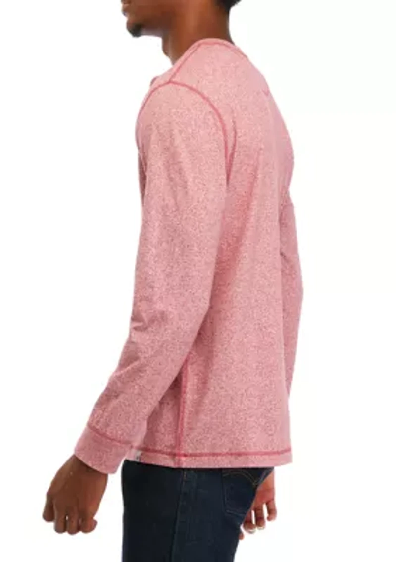 Long Sleeve Jaspe Henley Shirt