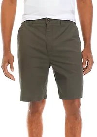 9" Ripstop Flat Front Shorts