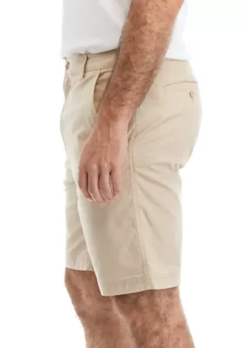 9" Ripstop Flat Front Shorts