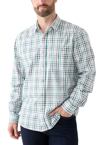 Plaid Printed Poplin Shirt