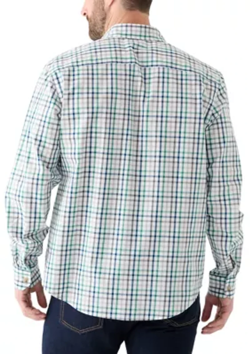 Plaid Printed Poplin Shirt