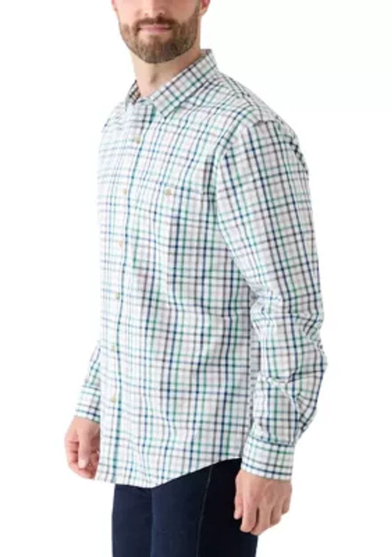Plaid Printed Poplin Shirt