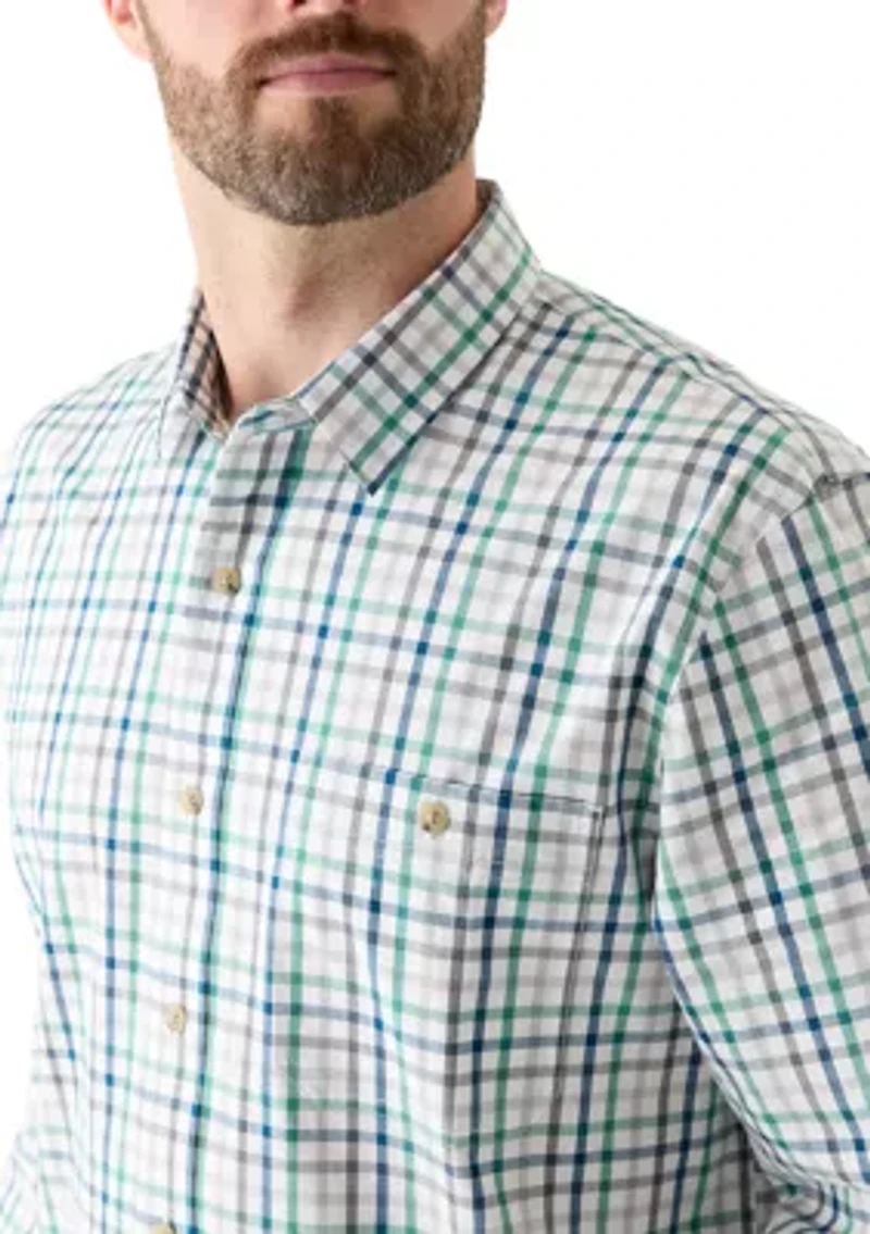 Plaid Printed Poplin Shirt