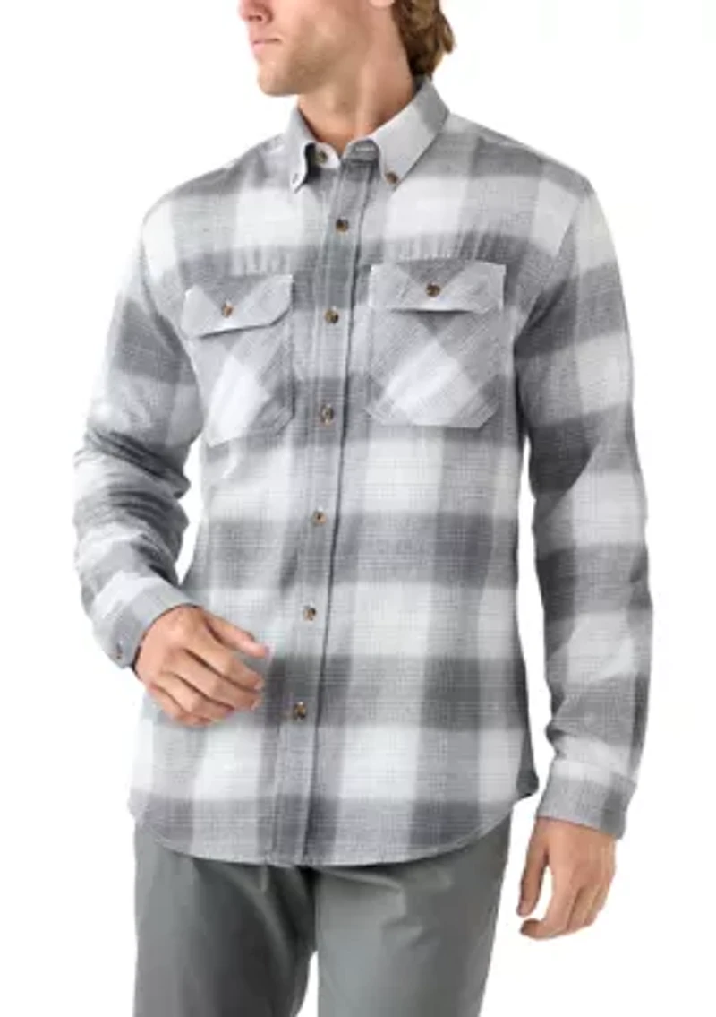 Long Sleeve Woven Flannel Shirt