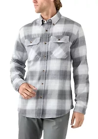 Long Sleeve Woven Flannel Shirt