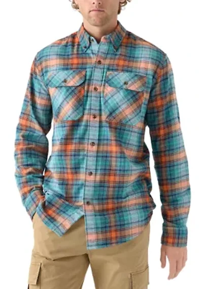 Long Sleeve Woven Flannel Shirt