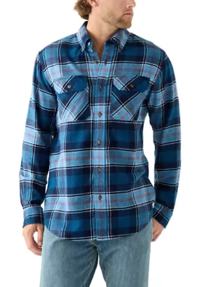 Long Sleeve Woven Flannel Shirt