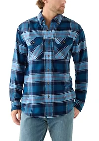 Long Sleeve Woven Flannel Shirt