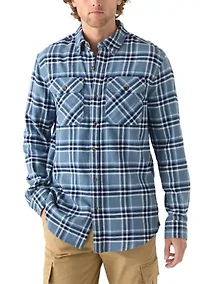Long Sleeve Woven Flannel Shirt
