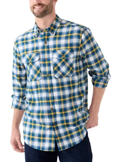 Long Sleeve Woven Flannel Shirt