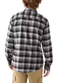 Long Sleeve Woven Flannel Shirt
