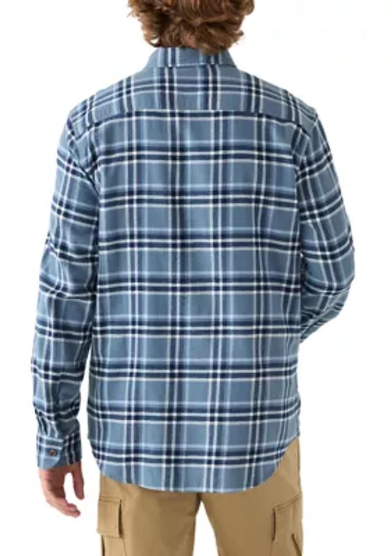 Long Sleeve Woven Flannel Shirt