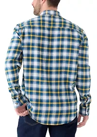 Long Sleeve Woven Flannel Shirt