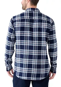 Long Sleeve Woven Flannel Shirt