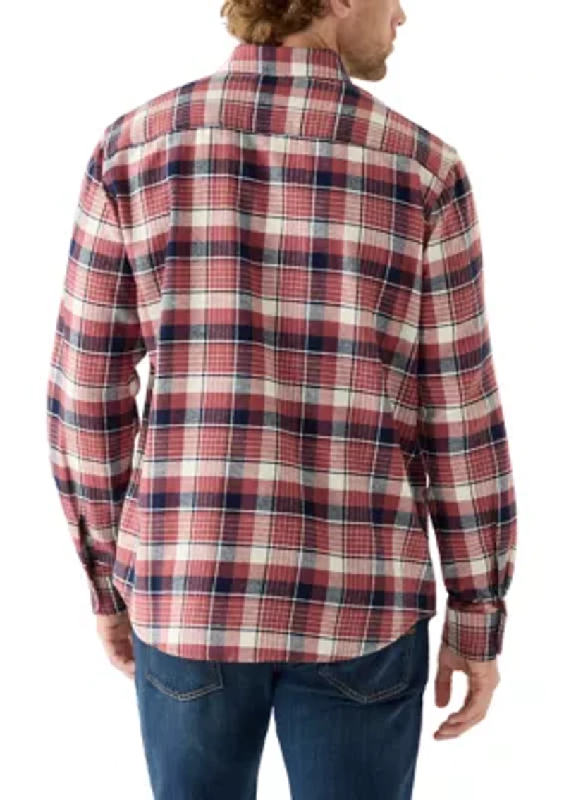 Long Sleeve Woven Flannel Shirt