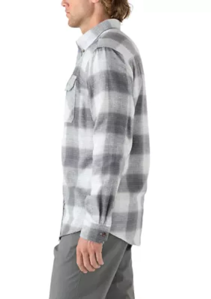 Long Sleeve Woven Flannel Shirt