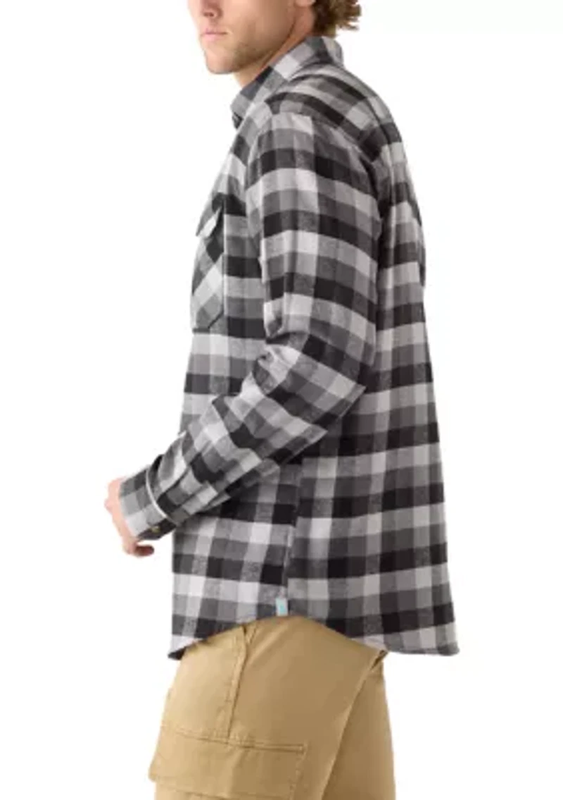 Long Sleeve Woven Flannel Shirt