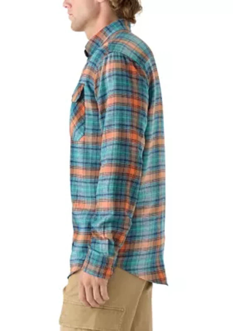Long Sleeve Woven Flannel Shirt