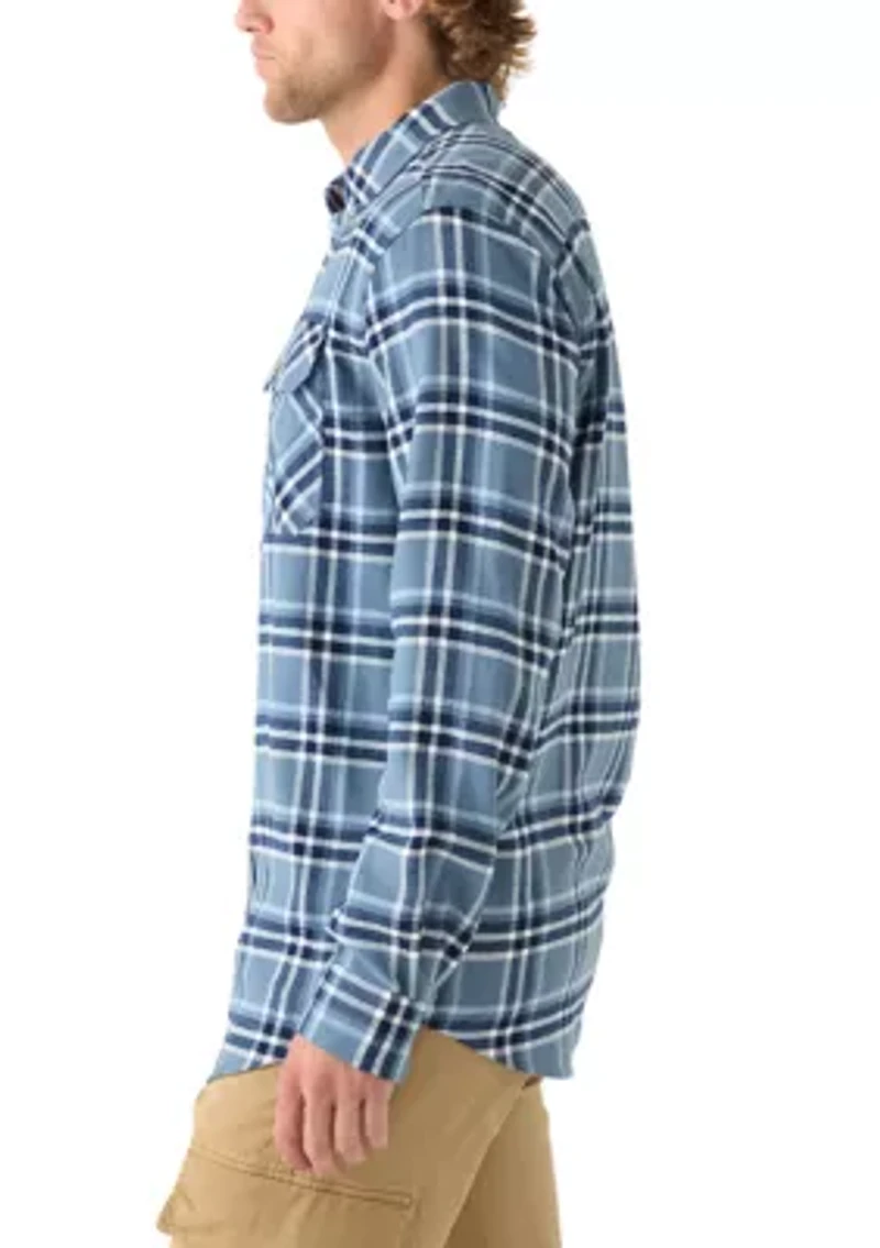Long Sleeve Woven Flannel Shirt