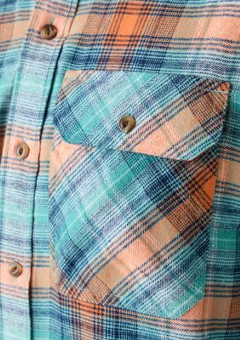 Long Sleeve Woven Flannel Shirt