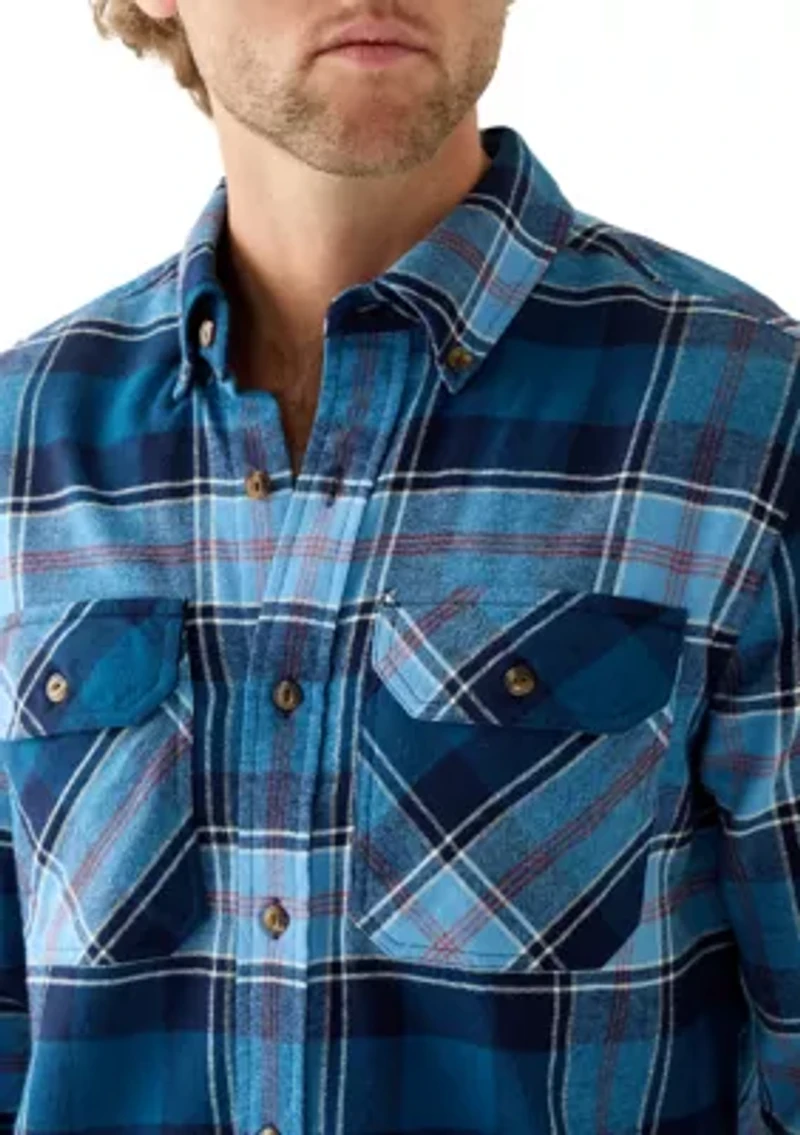 Long Sleeve Woven Flannel Shirt