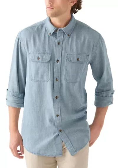 Long Sleeve Solid Flannel Shirt