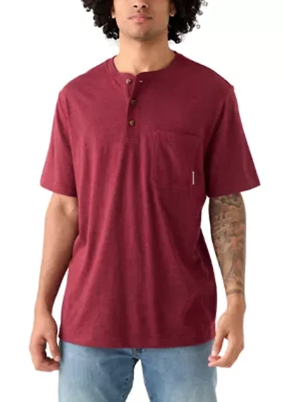 Men's Short Sleeve Jersey Henley Shirt