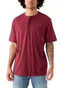 Men's Short Sleeve Jersey Henley Shirt