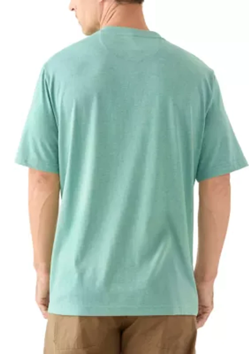 Men's Short Sleeve Jersey Henley Shirt