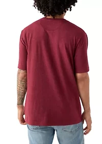 Men's Short Sleeve Jersey Henley Shirt