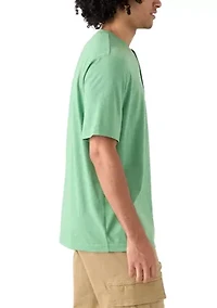 Men's Short Sleeve Jersey Henley Shirt