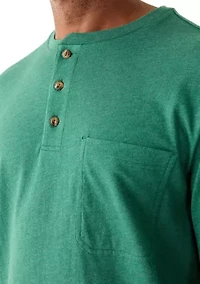 Long Sleeve Jersey Henley Shirt