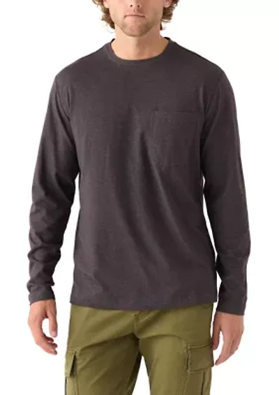 Long Sleeve Jersey Crewneck T-Shirt