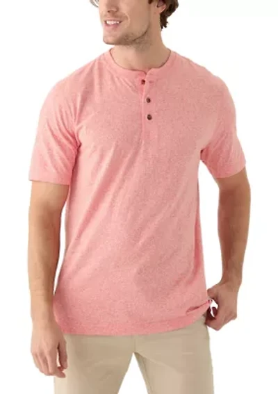 Short Sleeve Jaspe Henley Shirt