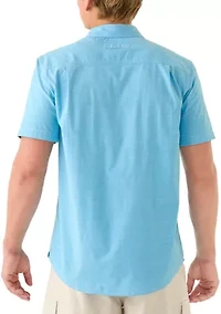 Men's Short Sleeve Chambray Ripstop Shirt
