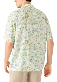 Men's Short Sleeve Printed Camp Shirt