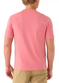 Men's Short Sleeve Jersey Pocket Henley
