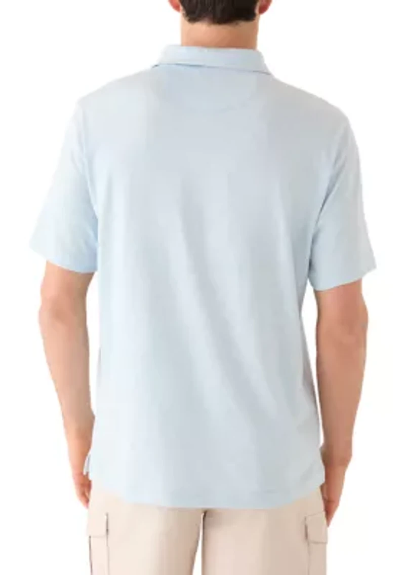 Men's Short Sleeve Jersey Pocket Polo Shirt