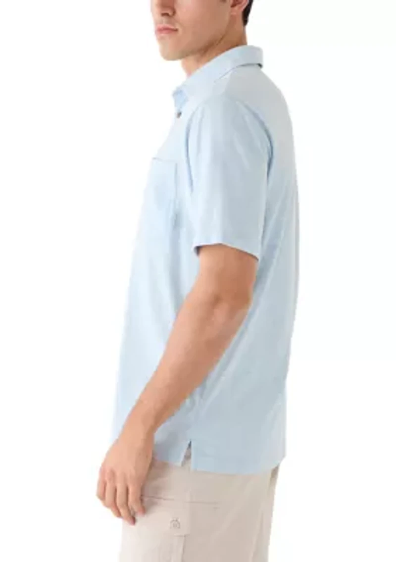 Men's Short Sleeve Jersey Pocket Polo Shirt