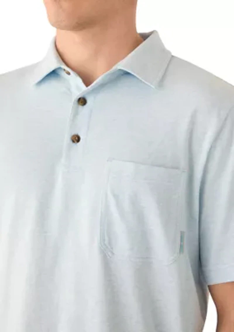 Men's Short Sleeve Jersey Pocket Polo Shirt
