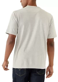Men's Short Sleeve Jersey Henley Shirt