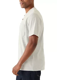 Men's Short Sleeve Jersey Henley Shirt