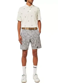 Flag Print Golf Polo Shirt