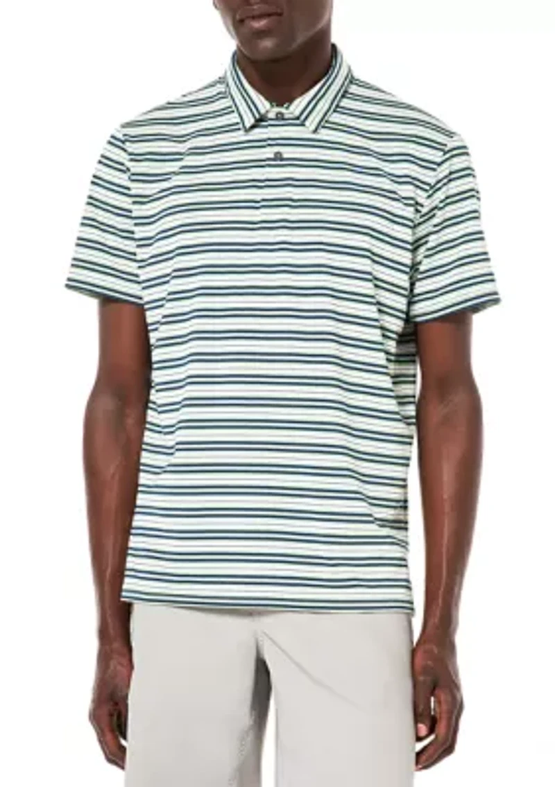 Men's Achieve Striped Polo Shirt